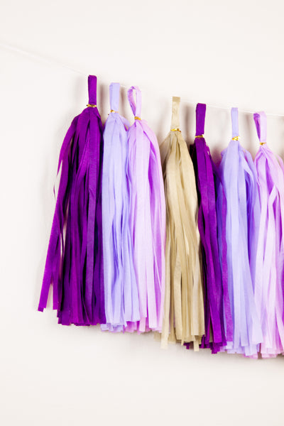 Purple and gold Ramadan decor - Ramadan garland - Eid decoraiton