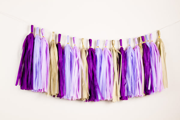 Purple Ramadan decor - Ramadan tassel garland - Eid decoraiton