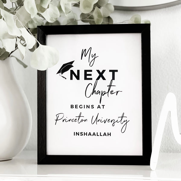 Personalized Graduation Art Print - Next Chapter