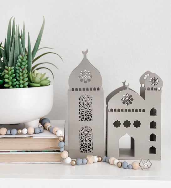 Barakahville Masjid Lanterns - Grey