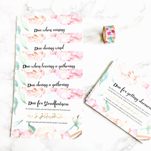 Dua flash card - Muslim teen gift