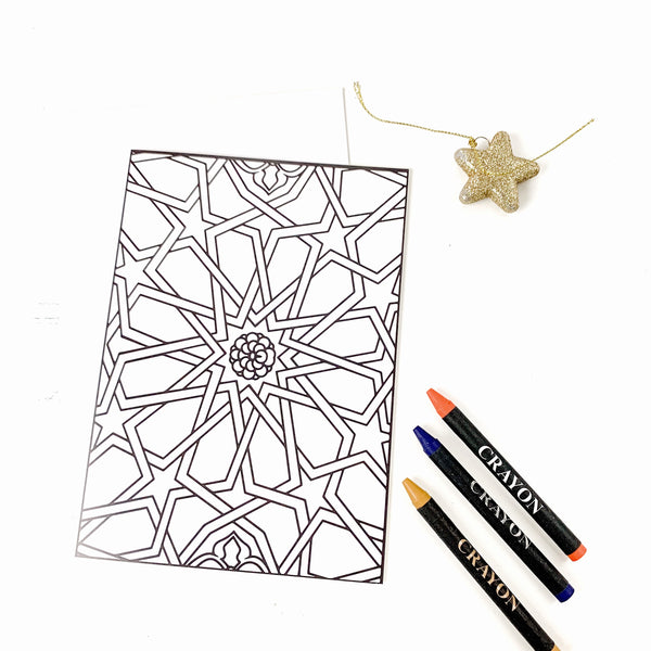 Coloring Greeting Card | DIY Coloring Greeting Card