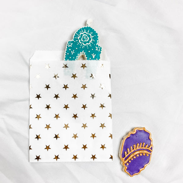 Party Bag with Foil Star - Islamic Theme (5 pack and 10 pack)