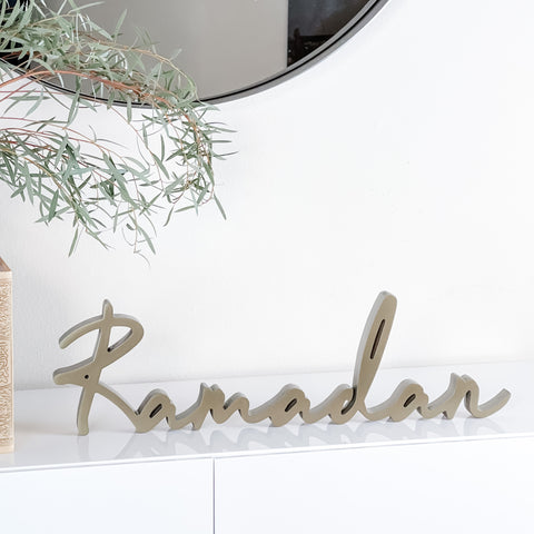Ramadan garlands, banners and signs