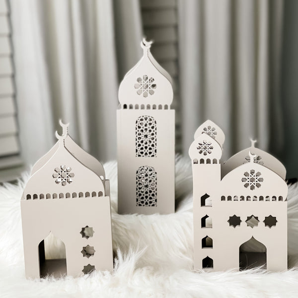 Barakahville Masjid Lanterns - Grey