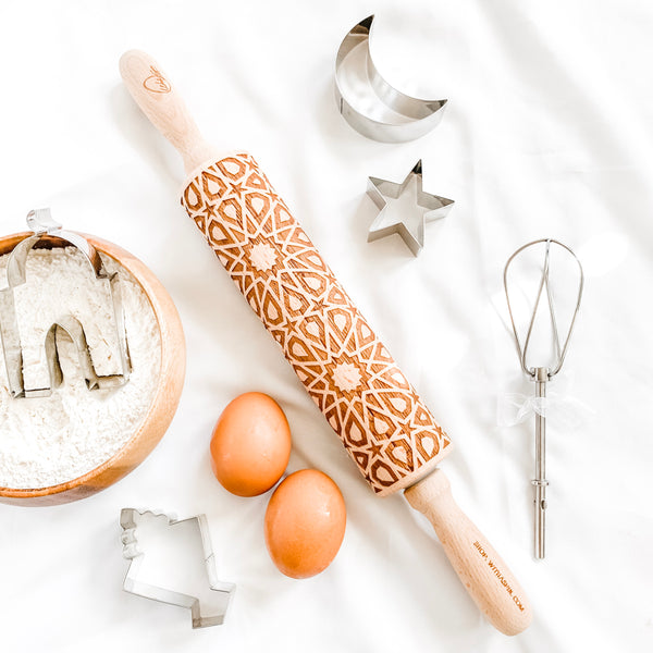 Ramadan Baking - Engraved rolling pin