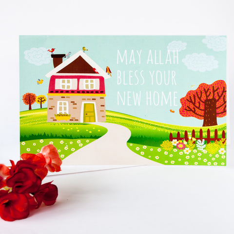 New Home greeting card for Muslim families