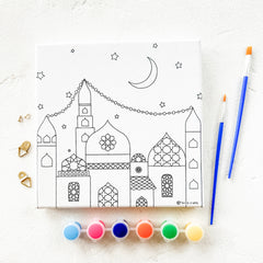 Ramadan DIY Canvas Painting Kit for Kids – BarakahVille design