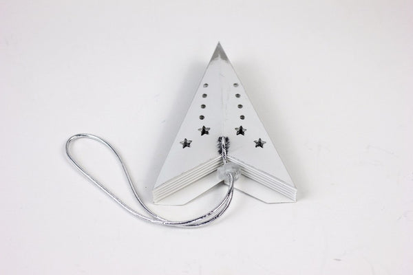 Small Star lantern - Silver paper lantern 12inch