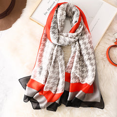Haute Keffiyeh - Grey | Designer Silk Hijab