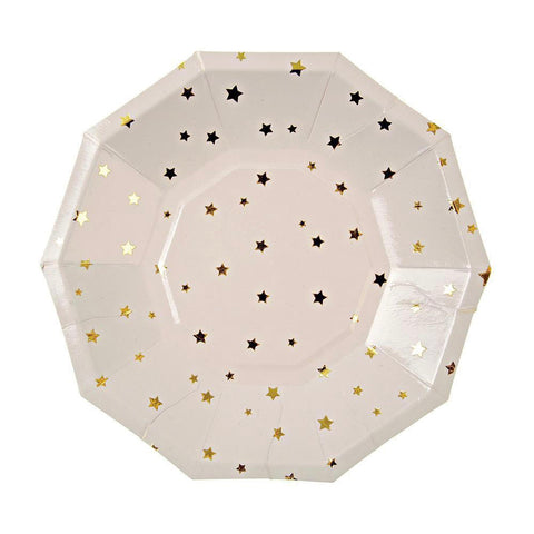 Sparkle Gold Foil Star Plate - Islamic Party Plates