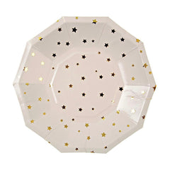 Sparkle Gold Foil Star Plate - Islamic Party Plates