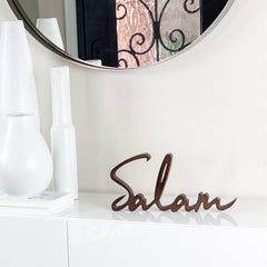 "Salam" Wooden Word Art