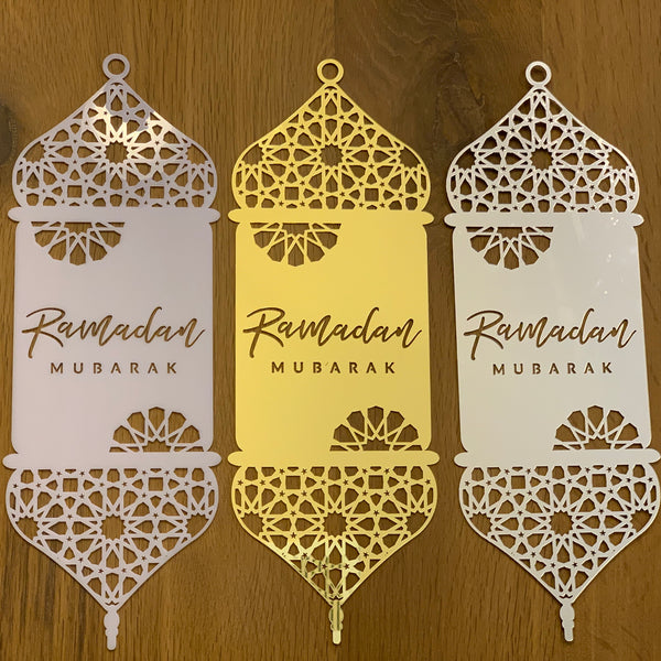 Acrylic Ramadan lantern - 3 colors