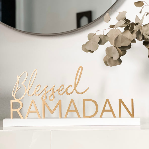 Ramadan Table Art Sign - A Beautifully Crafted and Inspiring Decoration for Your Home