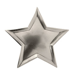 Star Silver Foil Plate - Islamic Party Plates
