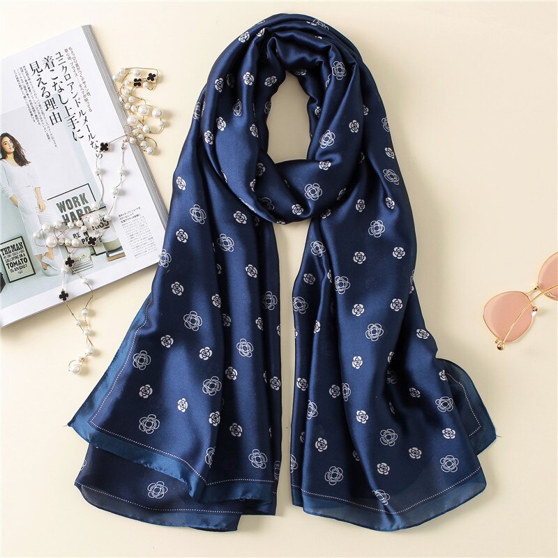 Floral Silk Hijab | Shop Luxury Hijab â With A Spin
